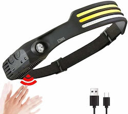 Siks LED челник с 3 ленти, професионален, USB презареждащ се, 8 режима на осветление, включително режим с червена светлина, регулируема яркост, 4 източника на висока интензивност, за къмпинг, риболов, лов, работа, USB зареждане W689-3 черен Siks LED челник с 3 ленти, професионален, USB презареждащ се, 8 режима на осветление, включително режим с червена светлина, регулируема яркост, 4 източника на висока интензивност, за къмпинг, риболов, лов, работа, USB зареждане W689-3 черен