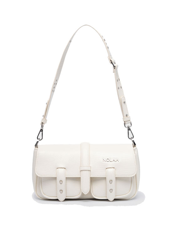 Nolah Stephanie Women's Bag Shoulder Cream/Silver