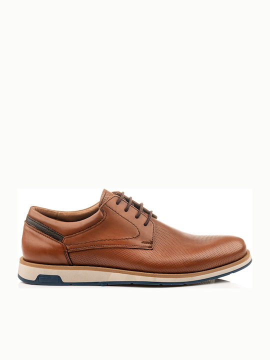 Antonio Shoes Men's Leather Casual Shoes Brown