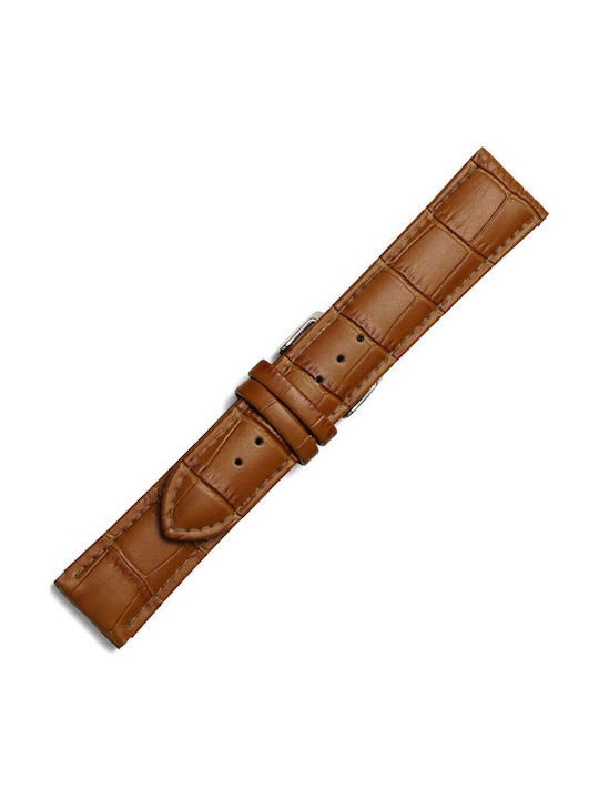 KOSTELO Lederriemen Tabac Braun 22mm
