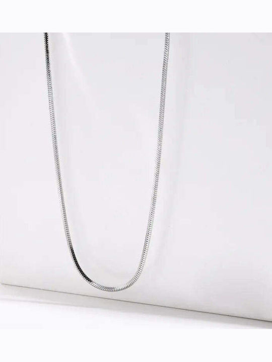 Charmy Chain Neck made of Steel Thin Thickness 2mm and Length 55cm