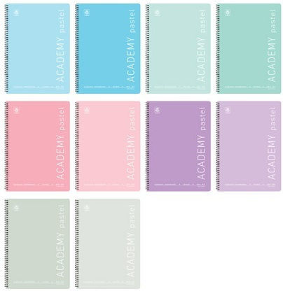 Typotrust Σπιράλ Τετράδιο Ριγέ Α4 2 Θεμάτων Pastel (Διάφορα Χρώματα)