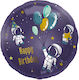 Μπαλόνι Foil 18″ Happy Birthday "διάστημα Space" 45εκ