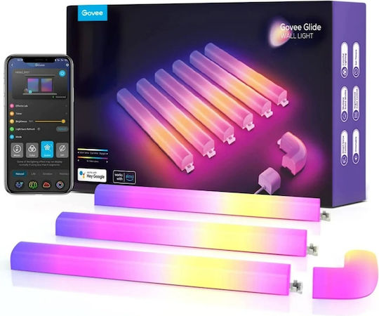 Govee Glide Rgbic Wall Light 6tubes+1curve B6062201