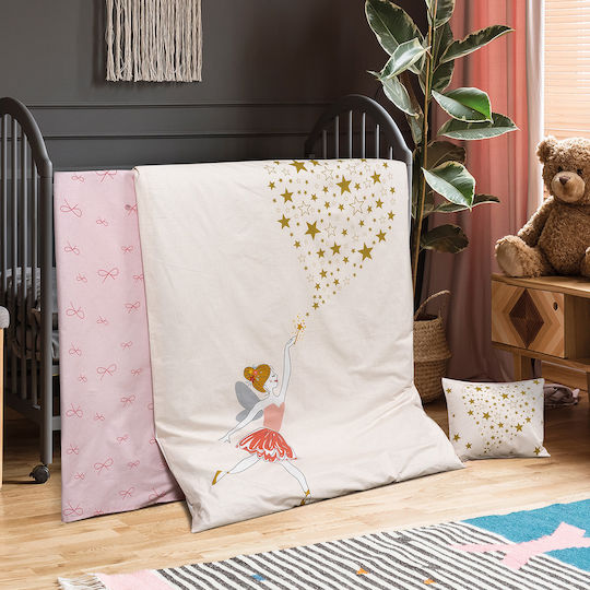 Beauty Home Tiana 5190 Комплект Бебешки Чаршафи За Количка Памучни Бели 120x160бр 3бр