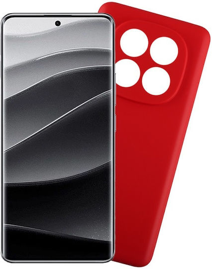 Back Cover Σιλικόνης Κόκκινο (Redmi Note 14 Pro 4G)