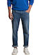 Men's Jeans Pants Elastic Blue