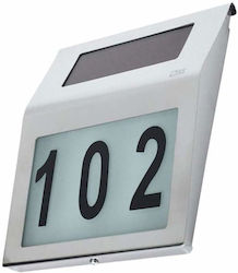 Placă cu număr pentru poarta casei cu energie solară Siks M2 Iluminare automată Oțel inoxidabil Baterie reîncărcabilă LED automat pornit/oprit 3 x Numere 0-9 1 x Litere mici a-h 18x20x3 cm Placă cu număr pentru poarta casei cu energie solară Siks M2 Iluminare automată Oțel inoxidabil Baterie reîncărcabilă LED automat pornit/oprit 3 x Numere 0-9 1 x Litere mici a-h 18x20x3 cm
