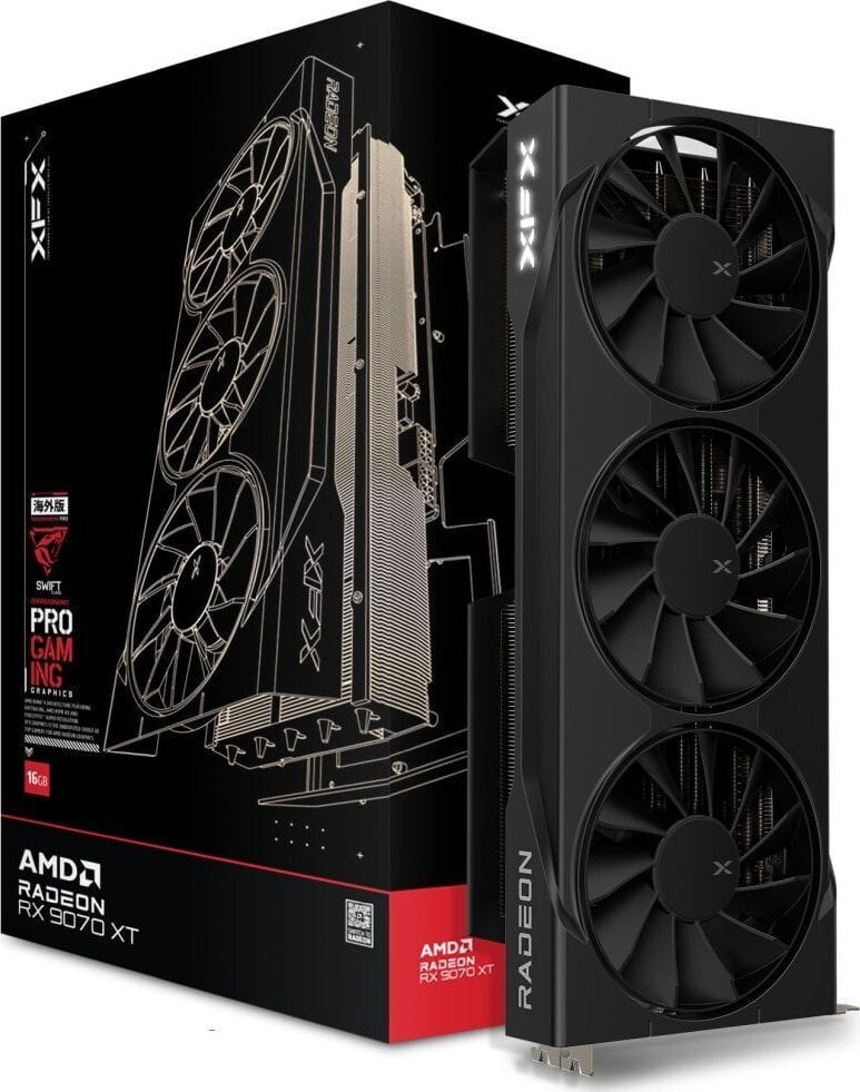 XFX Radeon RX 9070 XT 16GB GDDR6 Swift Gaming Triple Fan Κάρτα Γραφικών