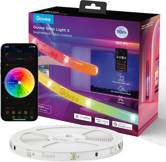 Govee Led Light Strip Rgbic Smart Wifi Bt W Protective Coating