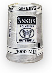 Assos 1350 Светлосив конец за шиене Butterfly