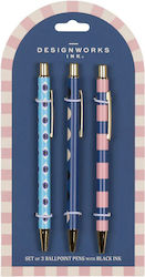 Designworks Στυλό Ballpoint 3τμχ (Διάφορα Σχέδια)