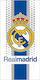 Real Madrid Παιδική Πετσέτα Θαλάσσης Λευκή 140x70εκ.