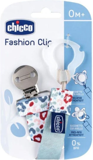 Chicco Pacifier Ribbon Fashion Fabric Multicolored
