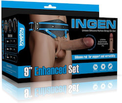 Ingen Adjustabe Strap On Hollow Dildo 9 Enhanced Set Xs S M