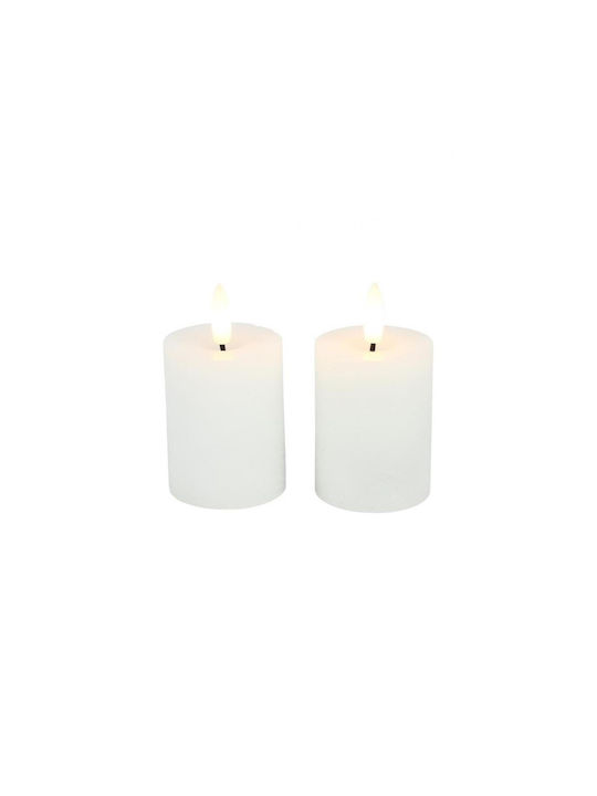 Atmosphera Dekorative Lampe Wachs-Politur Weiß