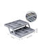 Plastic Tabletop Spice Rack Organizer Gray
