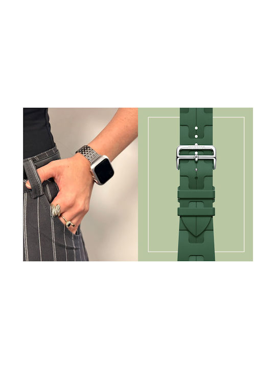 Silicone Strap Soft Small Green 42-44-45-49mm