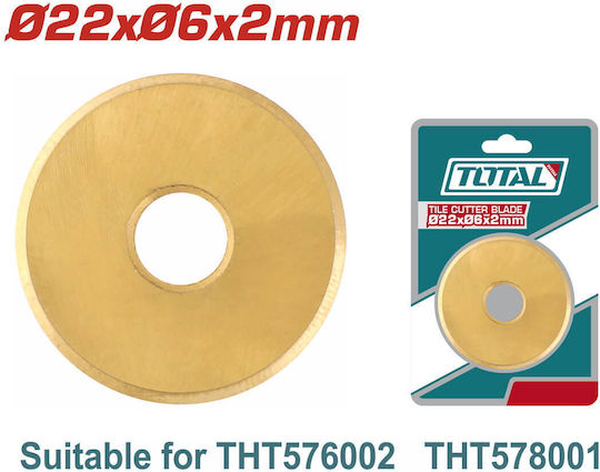 Replacement Blade Total Φ-22x6x2mm Tile Cutter Tht576002 Tht576002b