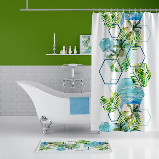 Tropik Home Duschvorhang Stoff 180x200cm Island