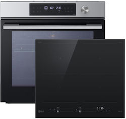 LG Άνω Πάγκου με Επαγωγικές Εστίες Inox WSED7612S + CBIZ2437B