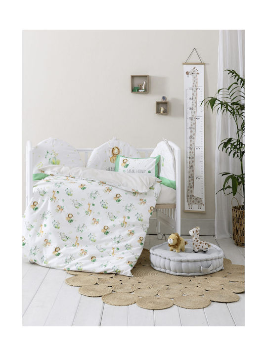 Nima Safari Friends Baby Sheets Set Crib Cotton...