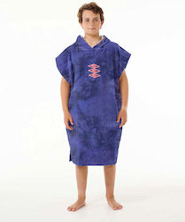 Rip Curl Kid's Printed Hooded Poncho Wild Berry 008bto-2140