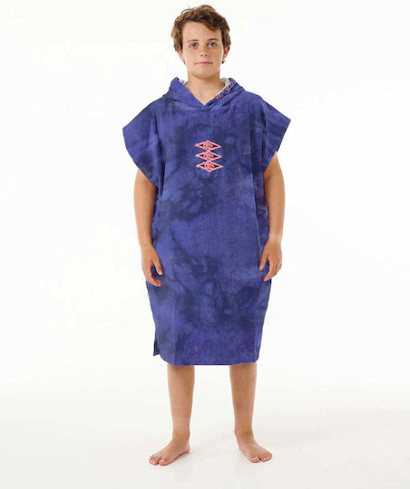 Rip Curl Kid's Printed Hooded Poncho Wild Berry 008bto-2140