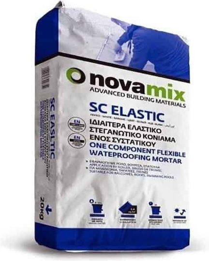 Novamix Sc Elastic Еднокомпонентен Циментов 20кг Бял