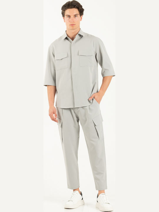 Vittorio Artist Μακρυμάνικo Overshirt Grey