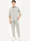 Langärmeliges Overshirt Grau