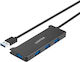 Unitek Usb-a Хъб Usb 3.0 4-те USB Хъб Захранване на електричество Y-3145