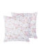 Beliani Sofa-Kissen aus 100% Baumwolle Rosa 45x45cm