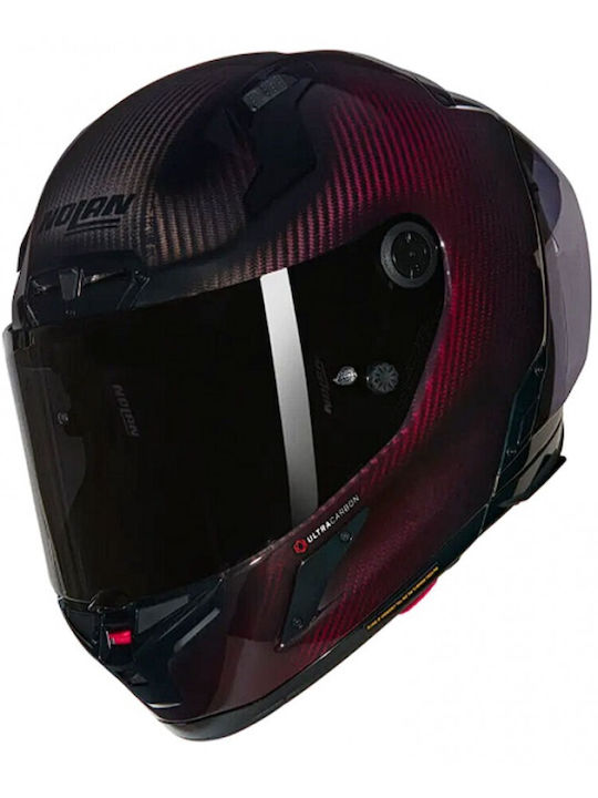 Nolan X-804 RS Ultra Carbon Rosso Liquido Glossy Finish 326 Motorcycle Helmet Full Face ECE 22.06