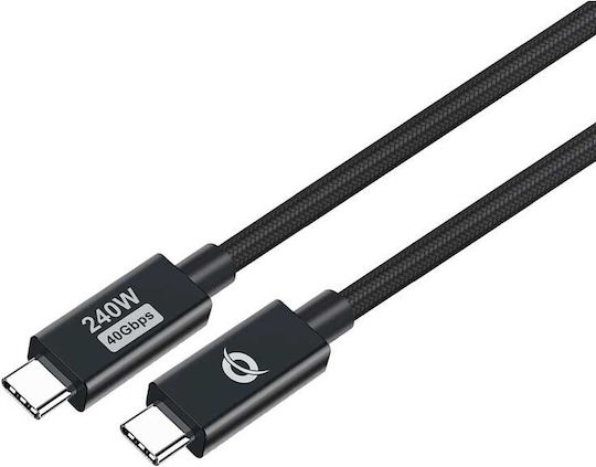 Conceptronic USB 4 Video Cable USB-C male - USB-C 240W PD Μαύρο 2m ETTA04B20