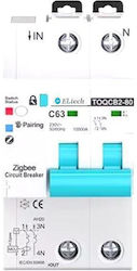 Αυτοματη Ασφαλεια 2p 63a Wi-fi Toqcb2-80-2p