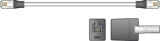 Av Link Rj11 6p4c Stecker Zu Bt431a 3,0m 113.532uk