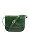 Leather Women's Bag Shoulder Green