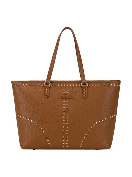 Δερμάτινη Γυναικεία Τσάντα Shopper Ώμου Ταμπά
