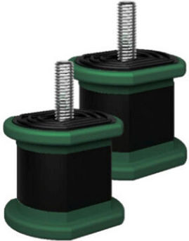 Anti-Vibrations-Basen Schraube Grün Bis zu 100 kg 40x50x40 Farben Tacco