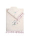 Nima Set of baby towels 2pcs Baby Love Pink Weight 400gr/m²