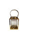Espiel Laterne Metallisch Gold 14x14x22.5cm 1Stück