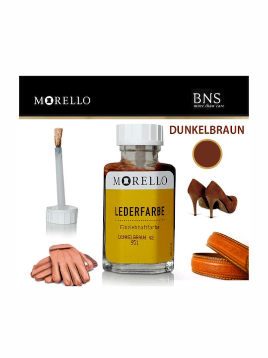 Morello Leather Paint 951 Dark Brown 40ml Dark Brown Color Change Paint Permanent Smooth Leather