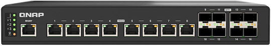 QNap QSW-IM3216-8S8T Managed L2 Switch με 8 Θύρες Gigabit (1Gbps) Ethernet και 4 SFP Θύρες