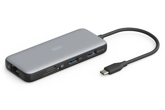 Digitus USB-C Docking Station with HDMI 4K PD Ethernet Gray (DA-70914)