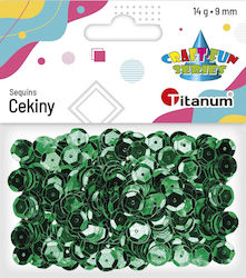 Titanum Μεταλλική Πούλια Χειροτεχνίας Πράσινη 9mm 14gr