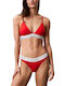 Calvin Klein Lined Triangle Bralette Women Calvin Klein Κοκκινο Λευκο 000qf5650e-vo3