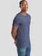 Fruit of the Loom Iconic Men's Short Sleeve Promotional T-Shirt Heather Navy