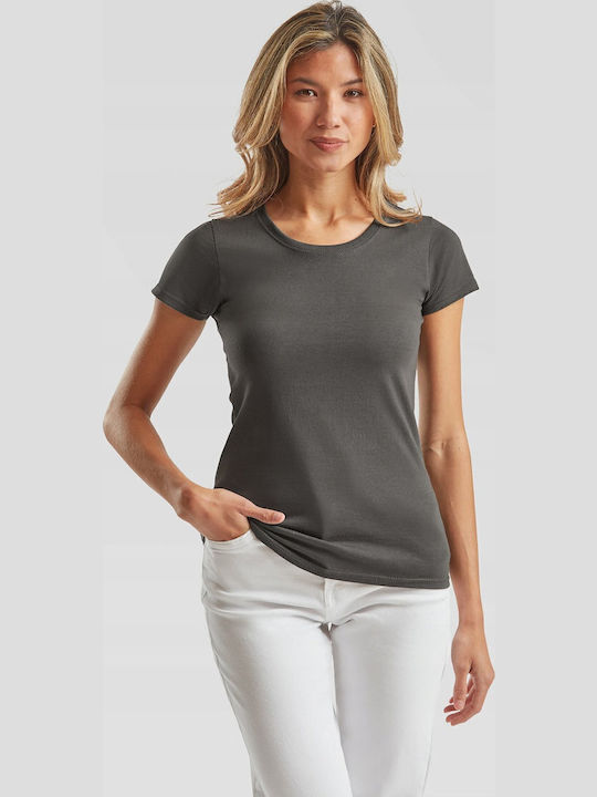 Fruit of the Loom Valueweight Women's Short Sleeve Promotional T-Shirt Light Graphite