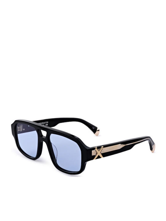 Oscar & Frank Sunglasses Μαύρα with Acetate Frame & Blue Lens